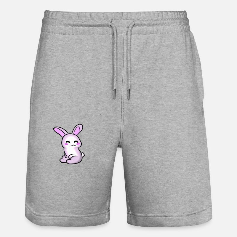Lapin super mignon - Short de jogging bio TRAINER Stanley/Stella unisexe - gris chiné