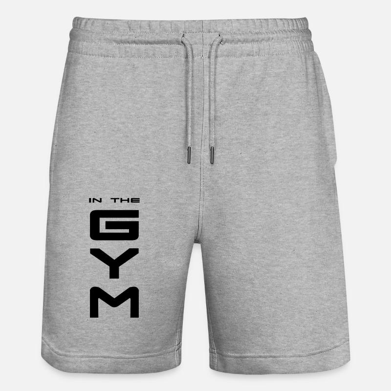 Dans le GYM - noir - Short de jogging bio TRAINER Stanley/Stella unisexe - gris chiné