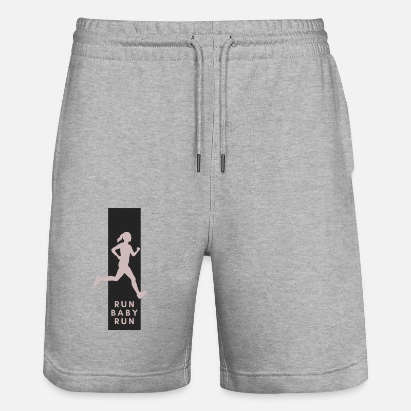 COURIR BÉBÉ COURIR - Short de jogging bio TRAINER Stanley/Stella unisexe - gris chiné