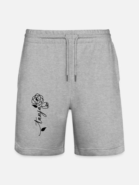 Tanja Nom Prénom Fleur - Short de jogging bio TRAINER Stanley/Stella unisexe - gris chiné