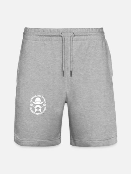 Junggesellenabschied Polterabend - Stanley/Stella Unisex Bio Joggingshorts Trainer - Grau meliert