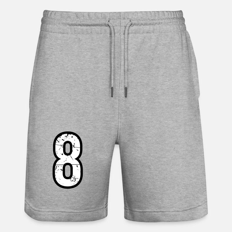 8 - Short de jogging bio TRAINER Stanley/Stella unisexe - gris chiné