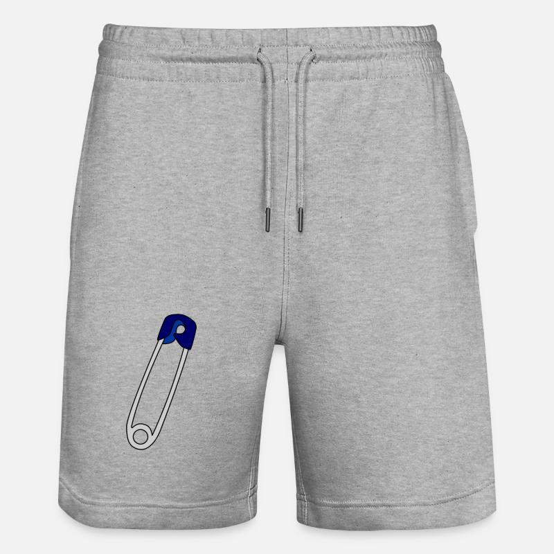 Épingle de sûreté - Short de jogging bio TRAINER Stanley/Stella unisexe - gris chiné