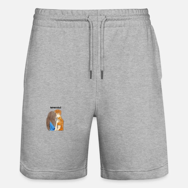nevermind - Stanley/Stella Unisex Bio Joggingshorts Trainer  - Grau meliert