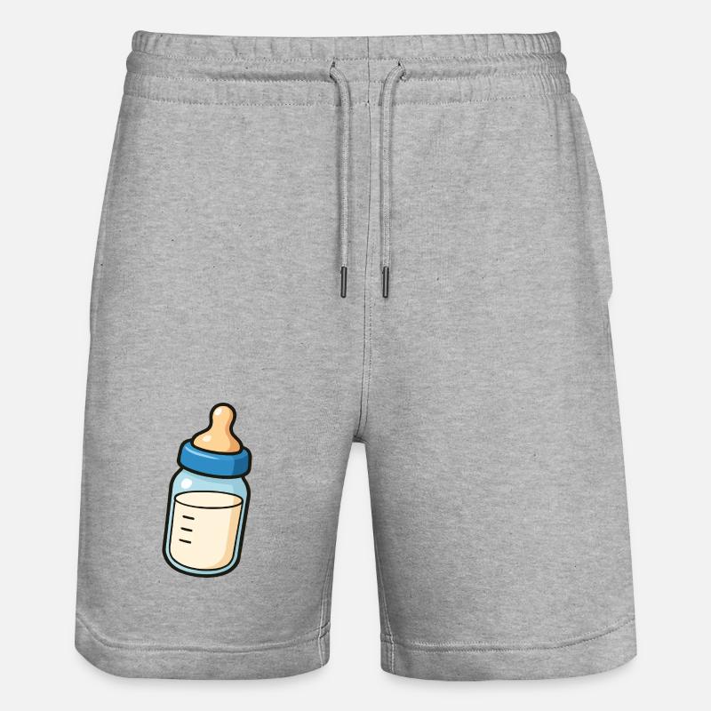 Biberon - Short de jogging bio TRAINER Stanley/Stella unisexe - gris chiné