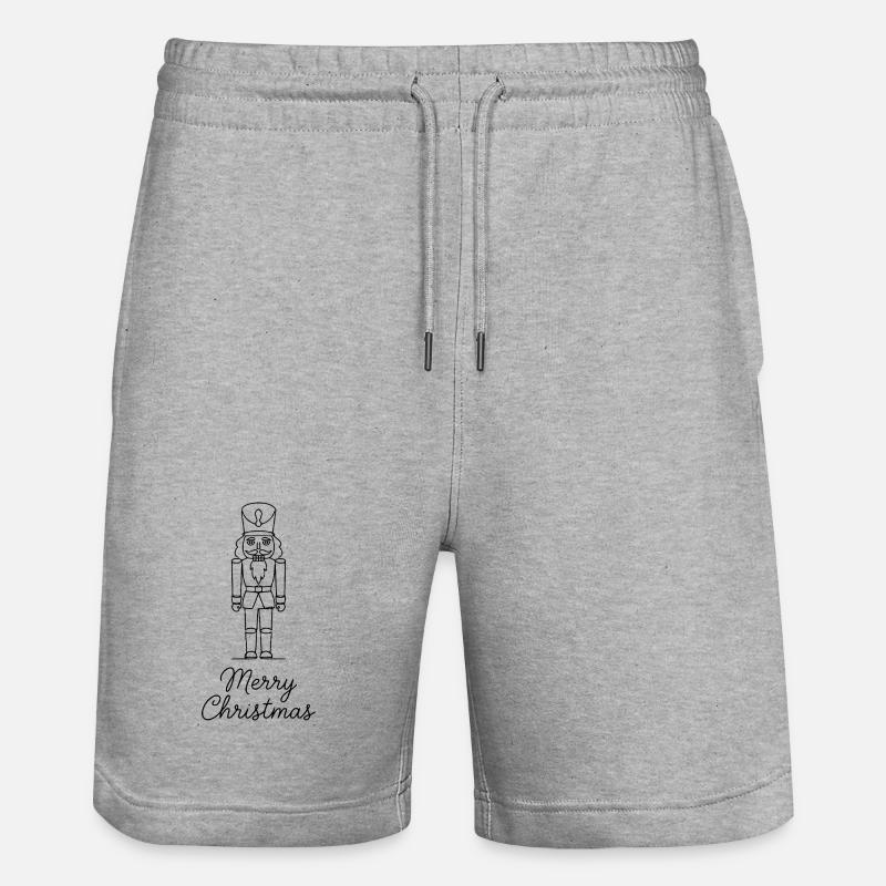 Joyeux Noël Casse-Noisette – Noël festif - Short de jogging bio TRAINER Stanley/Stella unisexe - gris chiné