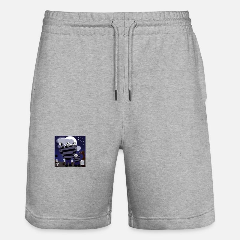 Prisonniers dans l’ombre dans le cimetière - Short de jogging bio TRAINER Stanley/Stella unisexe - gris chiné