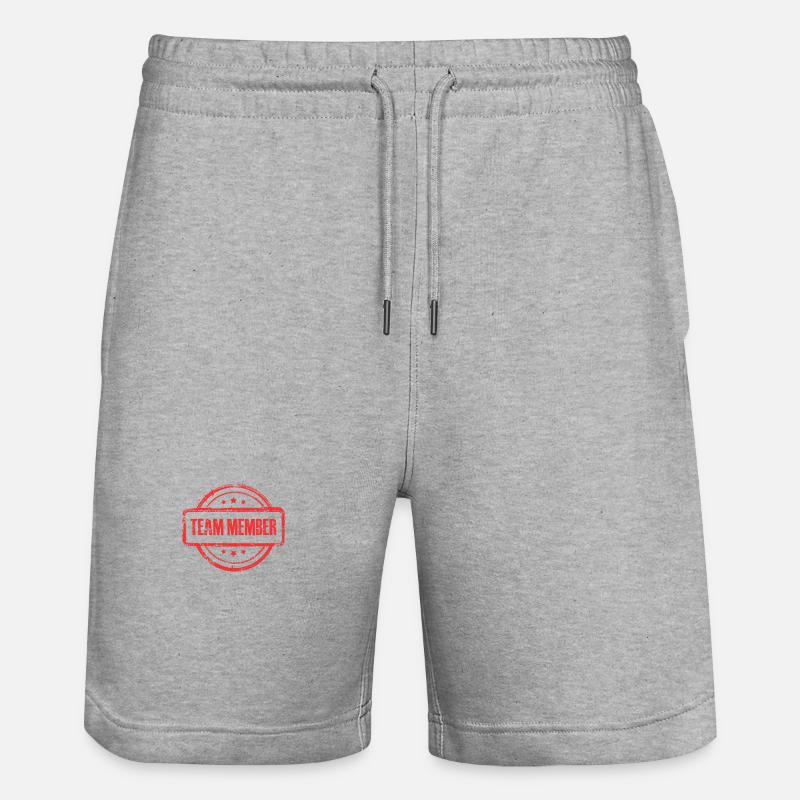 Tampon de l’équipe - Short de jogging bio TRAINER Stanley/Stella unisexe - gris chiné