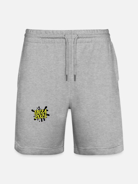Ibiza 2025 - Stanley/Stella Unisex Bio Joggingshorts Trainer - Grau meliert