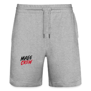 Malle Crew Mallorca - Stanley/Stella Trainer Unisex Organic Jogging Shorts - heather grey - Front - Nik (191cm) & Marisol (170cm)