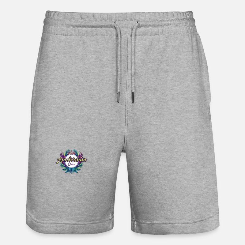 Vacances Amsterdam Crew - Short de jogging bio TRAINER Stanley/Stella unisexe - gris chiné