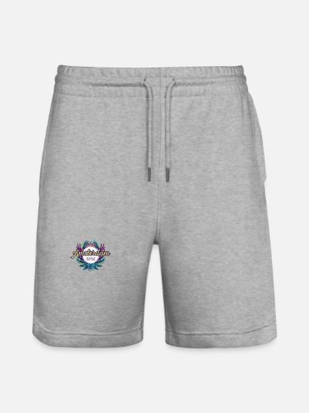 Amsterdam 2025 Team - Stanley/Stella Trainer Unisex Organic Jogging Shorts - heather grey
