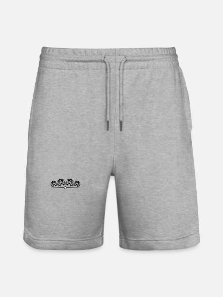 Monkey Party Team Funny - Stanley/Stella Trainer Unisex Organic Jogging Shorts - heather grey