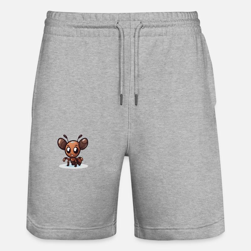 Insecte fourmis - Short de jogging bio TRAINER Stanley/Stella unisexe - gris chiné