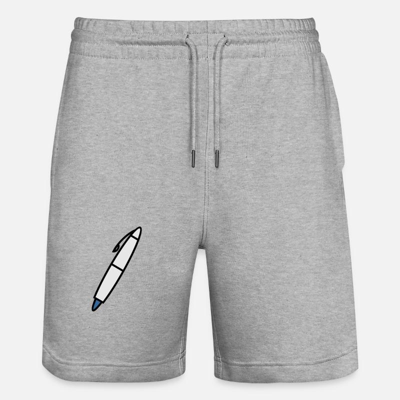 Stylo d’écriture pour écrivain - Short de jogging bio TRAINER Stanley/Stella unisexe - gris chiné