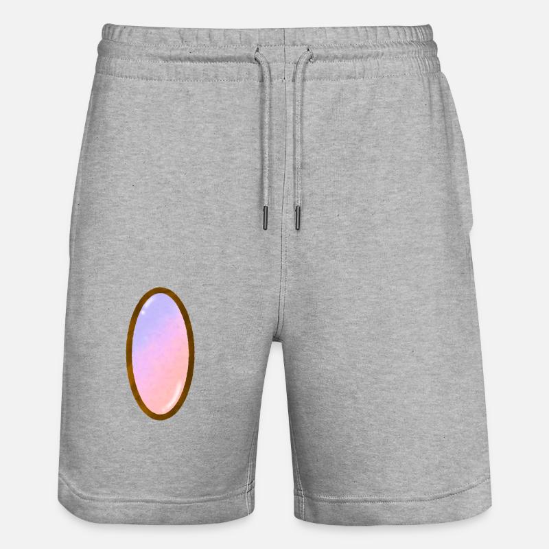 Pierre précieuse 2 - Short de jogging bio TRAINER Stanley/Stella unisexe - gris chiné