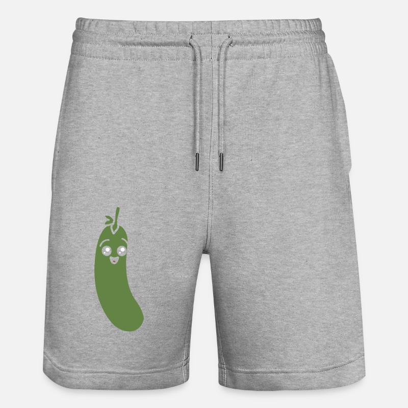 Zucchini - Stanley/Stella Unisex Bio Joggingshorts Trainer  - Grau meliert