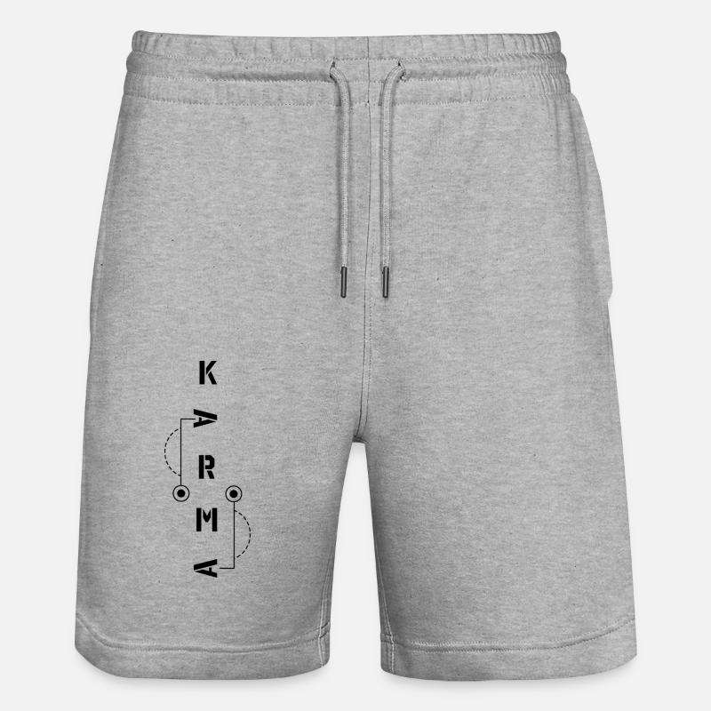 Karma - Short de jogging bio TRAINER Stanley/Stella unisexe - gris chiné
