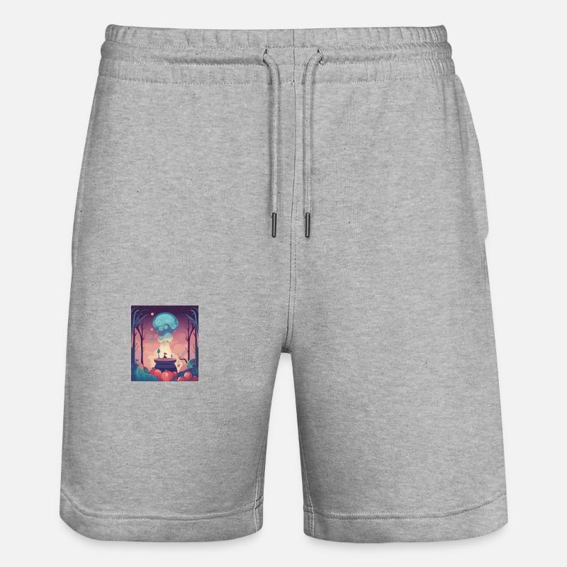 Coucher de soleil/explosion - Short de jogging bio TRAINER Stanley/Stella unisexe - gris chiné