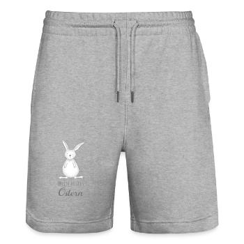 Mein erstes Ostern - Stanley/Stella Unisex Bio Joggingshorts Trainer  - Grau meliert - Vorne - Nik (191cm) & Marisol (170cm)