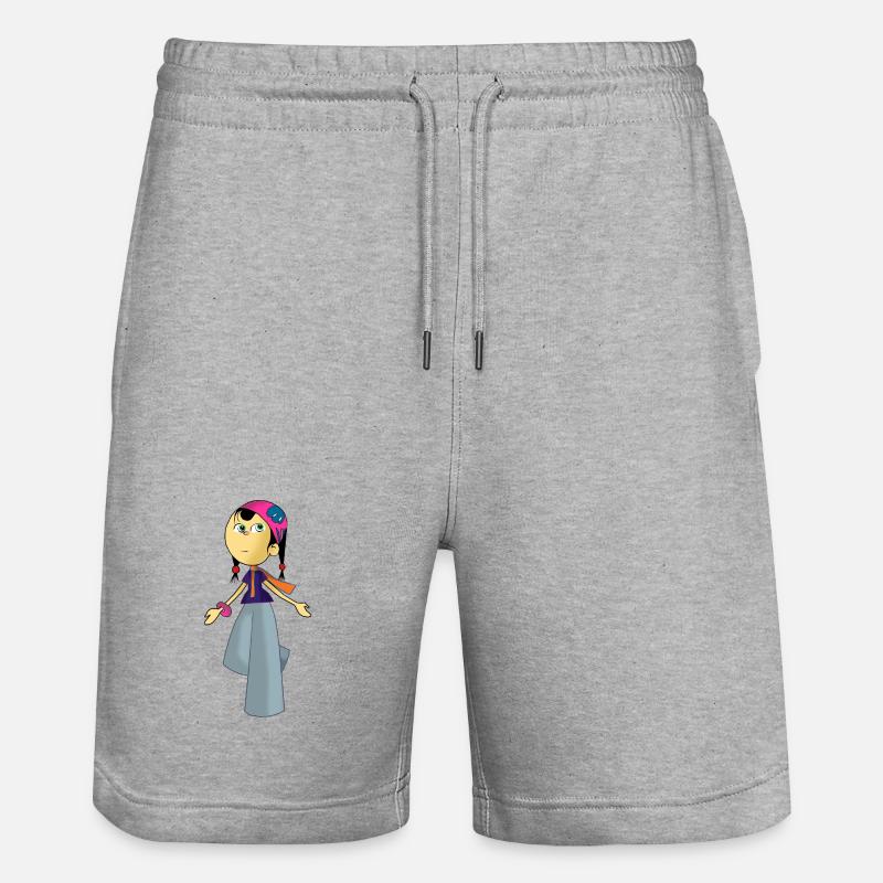 poupée - Short de jogging bio TRAINER Stanley/Stella unisexe - gris chiné