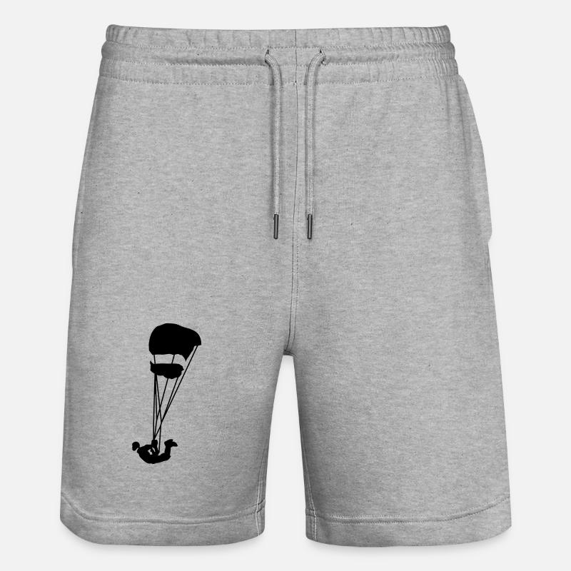Swooping - Stanley/Stella Unisex Bio Joggingshorts Trainer - Grau meliert