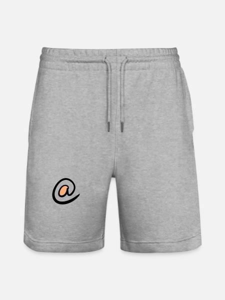 @ tegn. Ät / At Symbol. Webikoner. Emalje. - Stanley/Stella Trainer økologiske unisex joggingshorts - grå meleret
