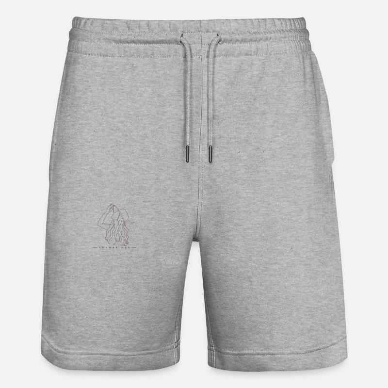 JOURNÉE D’ÉTÉ - Short de jogging bio TRAINER Stanley/Stella unisexe - gris chiné