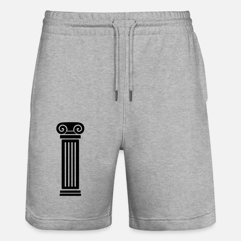 Säule - Stanley/Stella Unisex Bio Joggingshorts Trainer  - Grau meliert