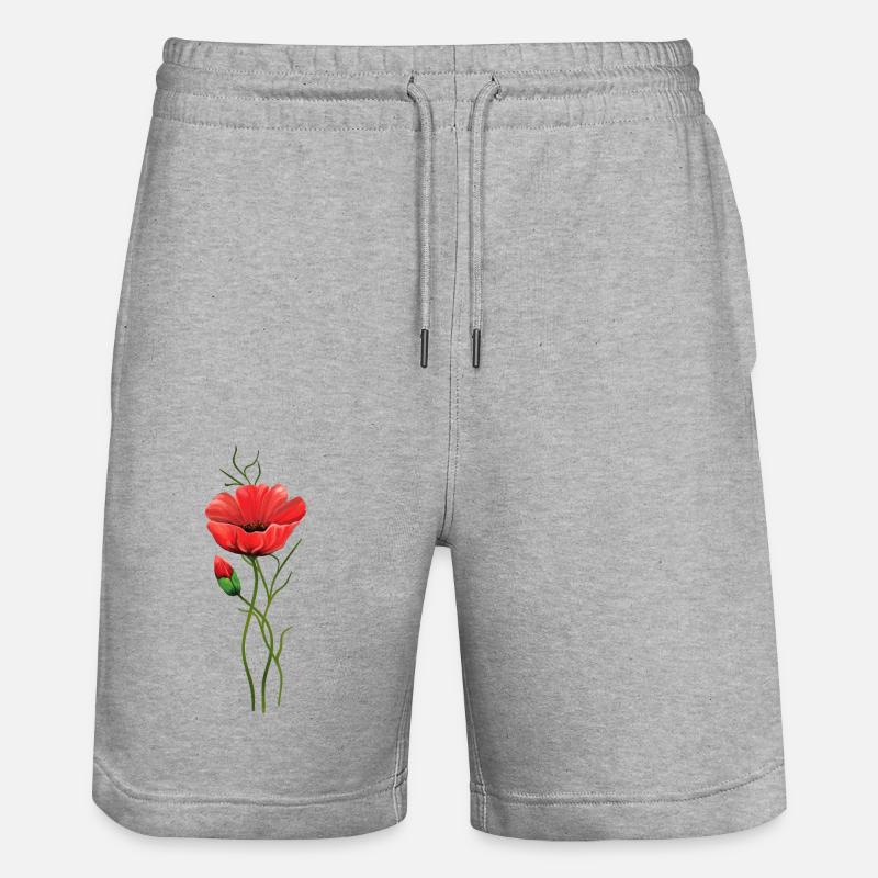 Fleur - Short de jogging bio TRAINER Stanley/Stella unisexe - gris chiné