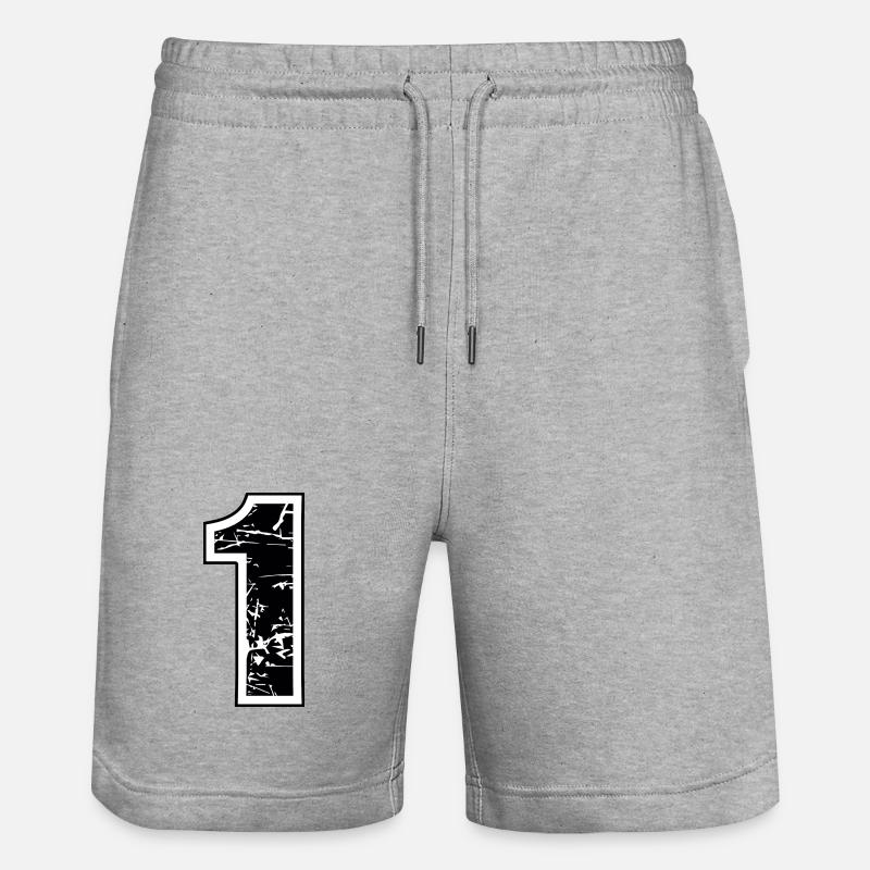 1 - Short de jogging bio TRAINER Stanley/Stella unisexe - gris chiné