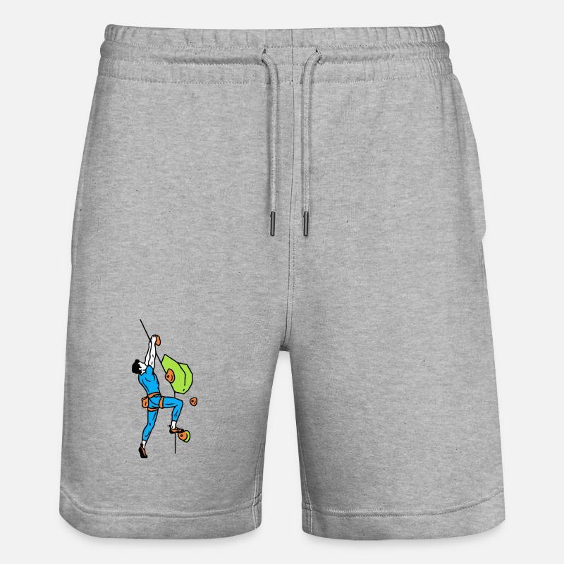 Grimpeur de paroi raide - Short de jogging bio TRAINER Stanley/Stella unisexe - gris chiné