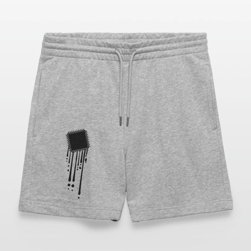 processor melt drops graffiti cpu computer Stanley/Stella Trainer Unisex Organic Jogging Shorts