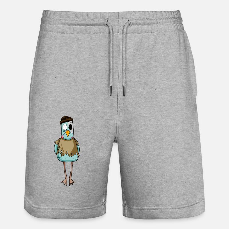 Zombie Möwe - Stanley/Stella Unisex Bio Joggingshorts Trainer  - Grau meliert