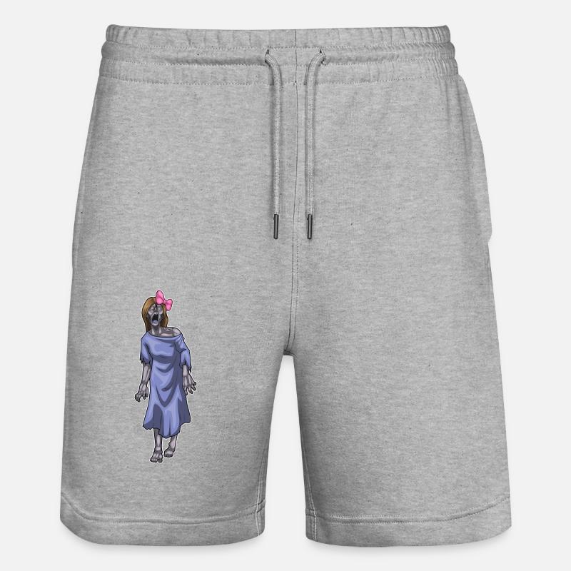 Boucle d’Halloween zombie - Short de jogging bio TRAINER Stanley/Stella unisexe - gris chiné
