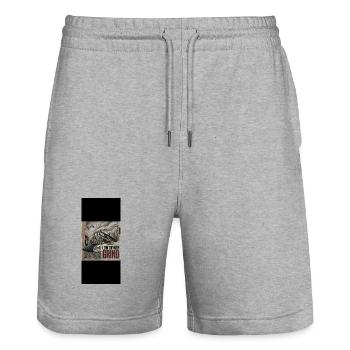 Groß - Stanley/Stella Unisex Bio Joggingshorts Trainer  - Grau meliert - Vorne - Nik (191cm) & Marisol (170cm)