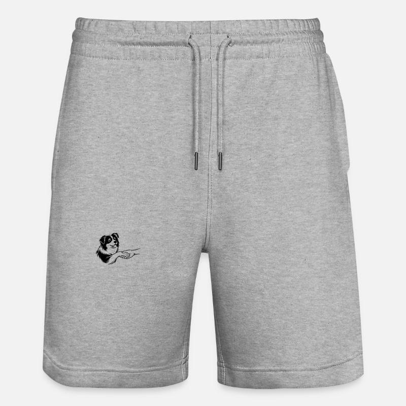Ein Versprechen auf vier Pfoten - Stanley/Stella Unisex Bio Joggingshorts Trainer  - Grau meliert