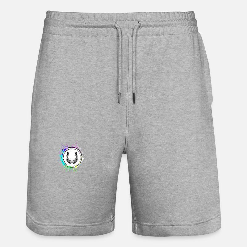 Icône en fer à cheval - Short de jogging bio TRAINER Stanley/Stella unisexe - gris chiné