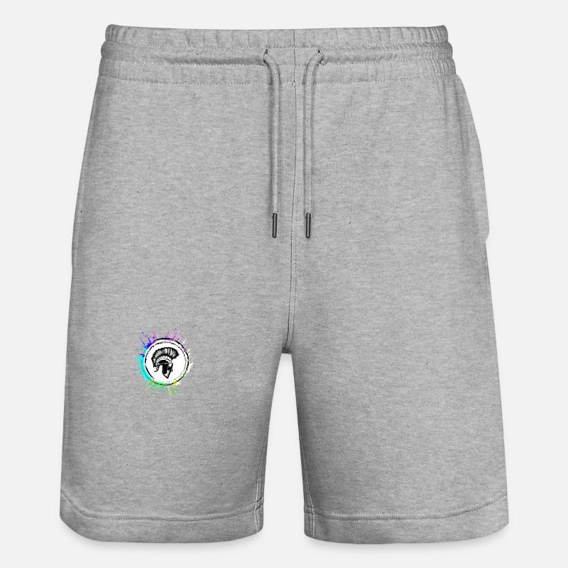 Casque Spartan - Short de jogging bio TRAINER Stanley/Stella unisexe - gris chiné