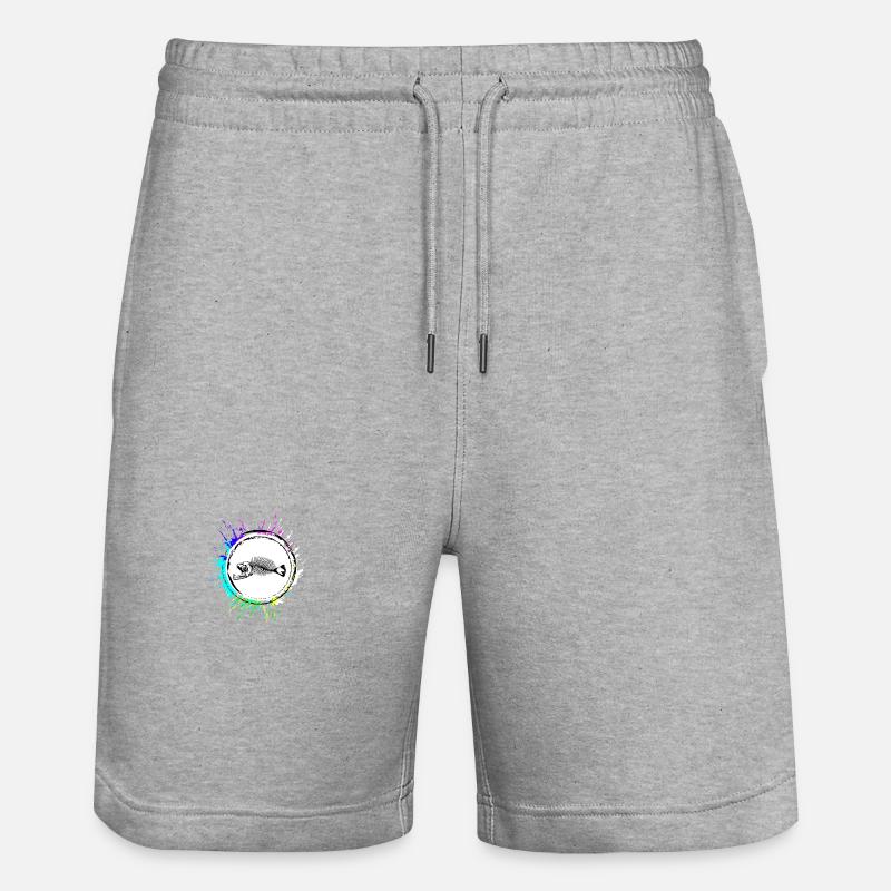Piranha Bone Fish - Short de jogging bio TRAINER Stanley/Stella unisexe - gris chiné