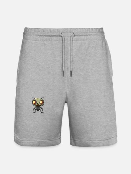Ant Halloween Funny Zombie - Stanley/Stella Trainer Unisex Organic Jogging Shorts - heather grey