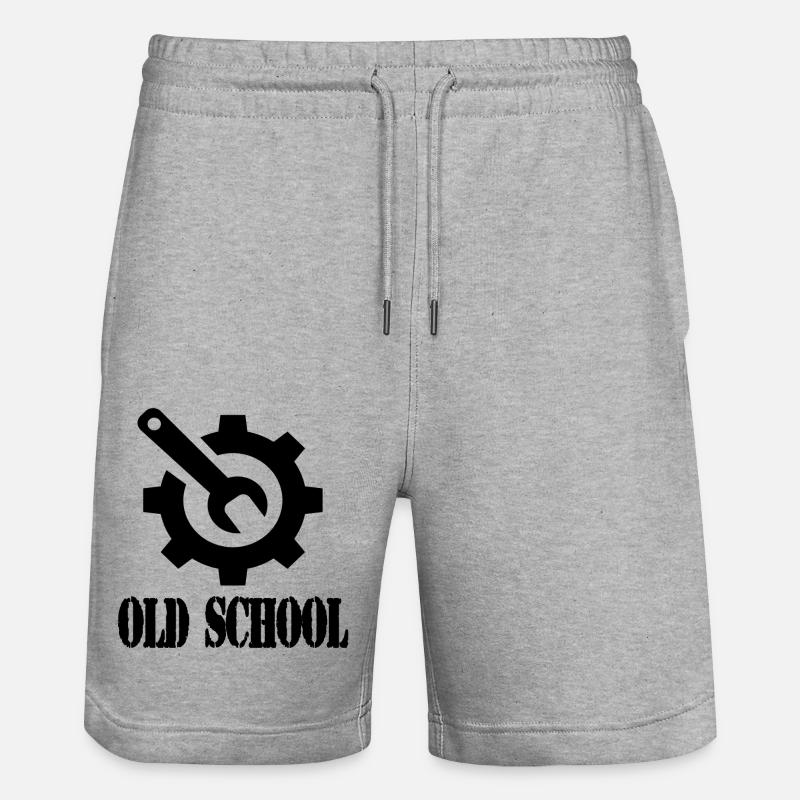 Vieille école - Short de jogging bio TRAINER Stanley/Stella unisexe - gris chiné