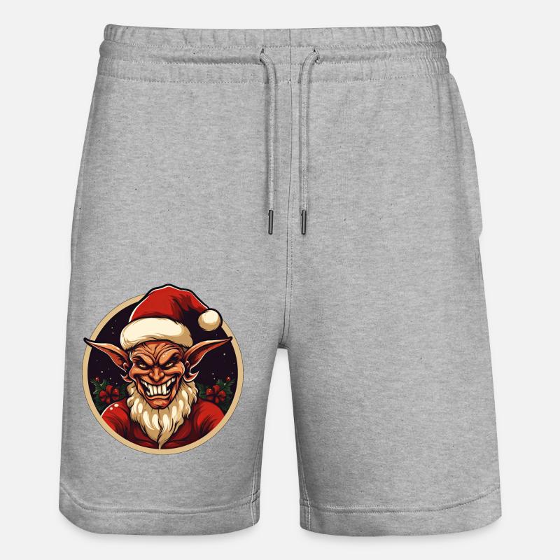 Noël du diable - Short de jogging bio TRAINER Stanley/Stella unisexe - gris chiné