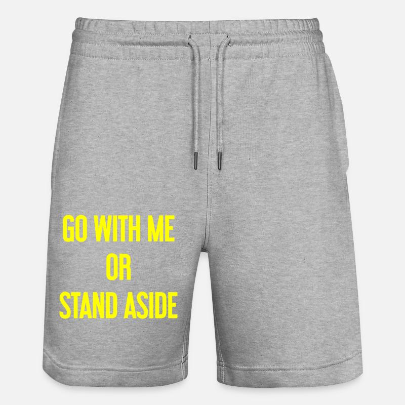 Geh mit oder beiseite - Stanley/Stella Unisex Bio Joggingshorts Trainer  - Grau meliert