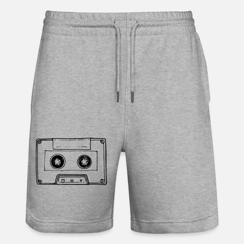 Cassette de musique Cassette audio - Short de jogging bio TRAINER Stanley/Stella unisexe - gris chiné
