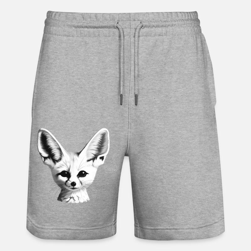 Fennek - Stanley/Stella Unisex Bio Joggingshorts Trainer  - Grau meliert