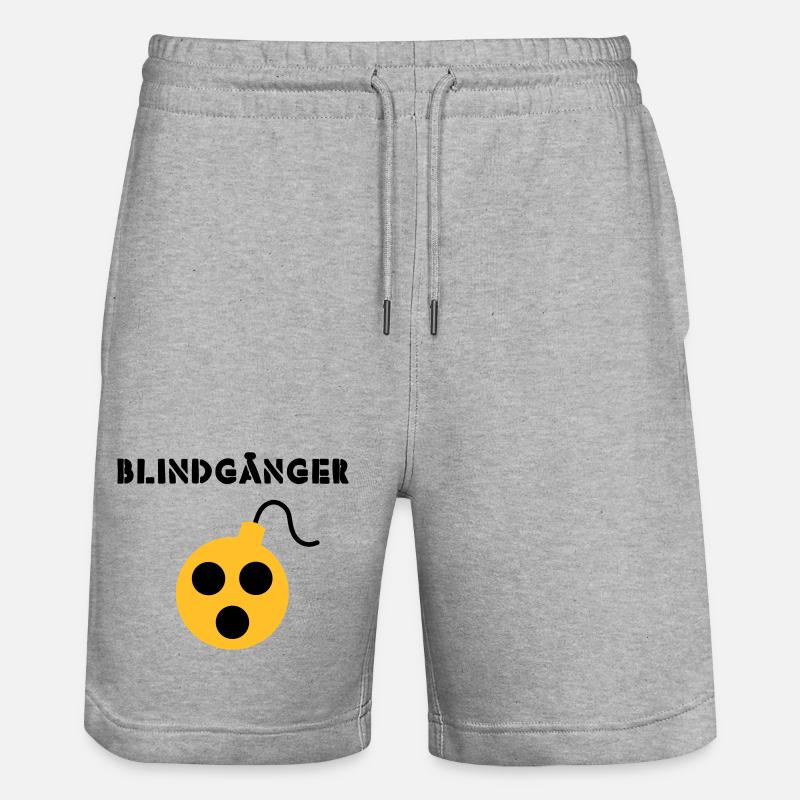 Blindgänger - Stanley/Stella Unisex Bio Joggingshorts Trainer  - Grau meliert