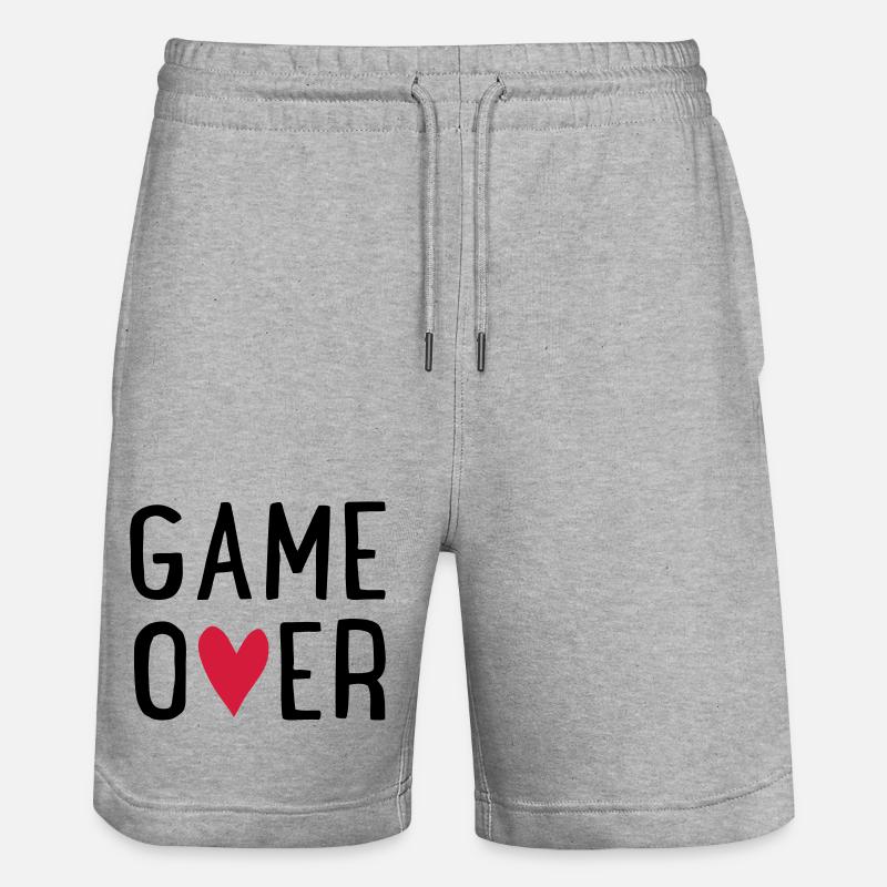 Junggesellenabschied - Stanley/Stella Unisex Bio Joggingshorts Trainer  - Grau meliert