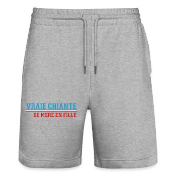 Patriotic Humor Women Madness T Shirt - Stanley/Stella Trainer Unisex Organic Jogging Shorts - heather grey - Front - Nik (191cm) & Marisol (170cm)