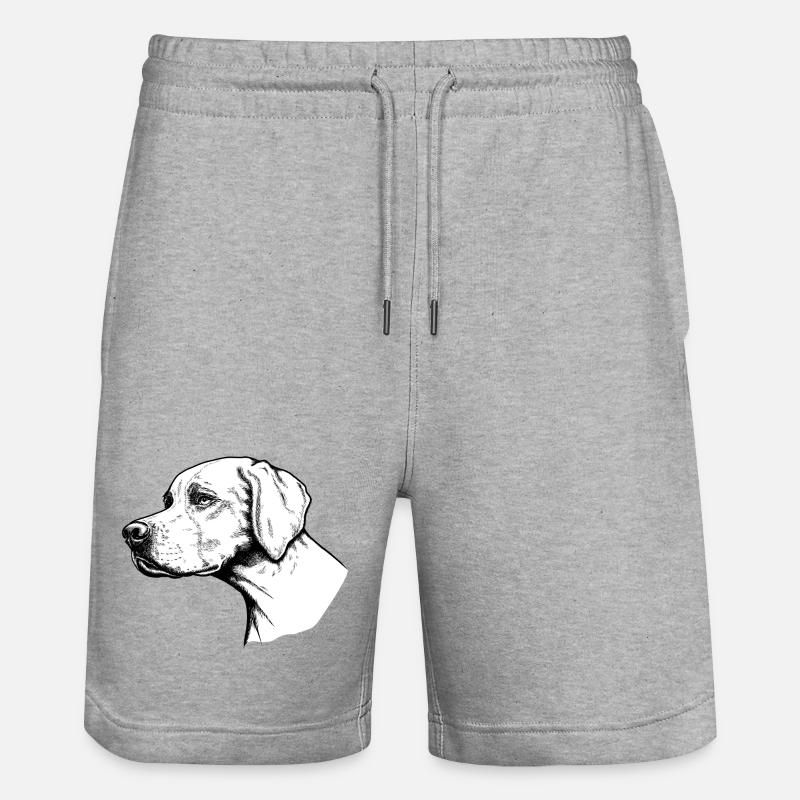 Pointer Portrait - Short de jogging bio TRAINER Stanley/Stella unisexe - gris chiné